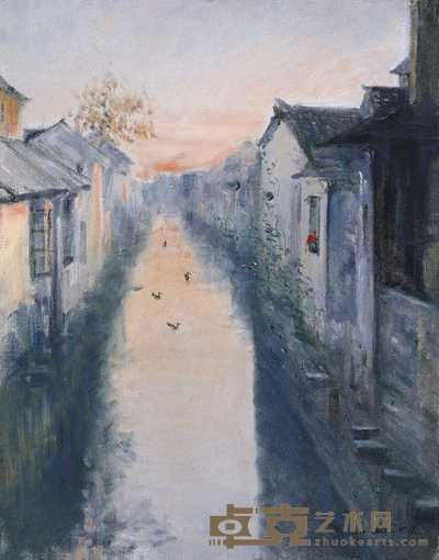 陆国英 风景 40×52cm